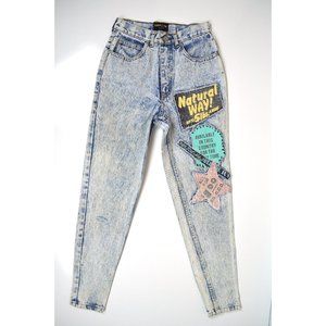 Vintage High Waist Grunge Acid Wash Jeans